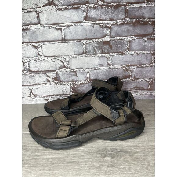 Teva Terra FI 4 Brown Spider Rubber Strap Sandals Men Sz 12M US/45.5EU 1006251 main image 16
